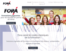 Tablet Screenshot of fora.fr