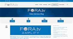 Desktop Screenshot of blog.fora.tv
